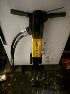 Tt46 Stanley Hydraulic Tie Tamper With Bit. Excellent Tested Condition Made In Usa