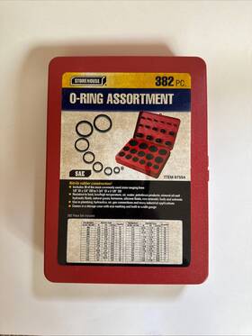 67554 Store House O Rings Assortments Sae 382 Piece Hydraulics Air Gas Silicone Fluids