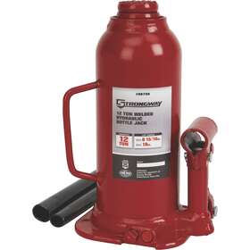 3949342 Strongway 12-ton Hydraulic Bottle Jack With Welded Base