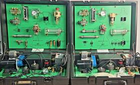 Mb-200 Tii Technical Education Systems Lot Of 2 Pneumatic Training Kits Not Complete Sets Power Tested Only