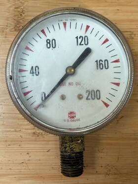 10985 U.s. Gauge No. Pressure 0-200psi