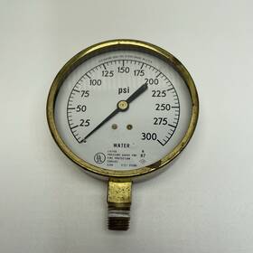 37590 U.s. Gauge No. Water Pressure Fire Protection 0-300 Made In Usa