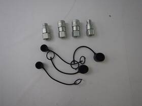 Lx-ff-040304sae Undercarriage Lx-ff-04-3-4sae - 2-sets 3/4 Inch Hydraulic Coupler With Dust Cap