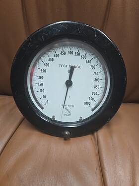 132061 Usg Ashcroft Steel Tube - 1000 Psi Test Gauge .. 7 1/2 Inch