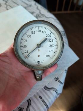 Usg 32603 Vintage U.s. Gauge #32603 Usa Cast Iron Pressure