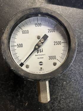 33013 Usg High Pressure Gauge - 1000 Psi Stainless Steel Master 1k Sst 316