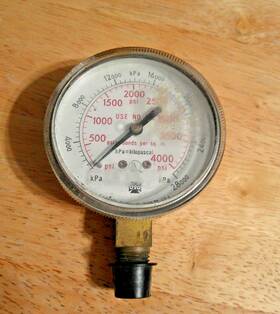Bu-2581-ag Usg Us Gauge 0-4000 Psi