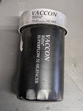 Fa-51 Vaccon 1/2 Inch Npt Superflow 51 Silencer