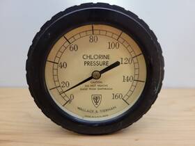 14019 Wallace & Tiernan And Chlorine Pressure Gauge Industrial Water Treatment Vtg