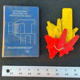 Ta-1002 Weatherhead And Gates Sae Metric Thread Identification Kit Caliper Gage