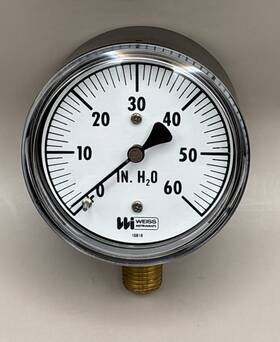 10818 Weiss Water Pressure Gauge 2.5 Inch Measures 0-60 Psi #10818