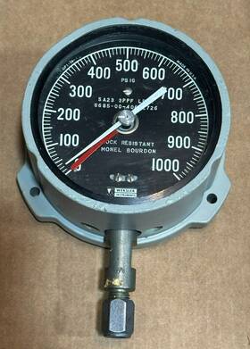 6685-00-406-1726 Weksler Sa24 3ppf Rbax 1000 Psig Oxygen Clean K Monel Bourdon Nos Gauge
