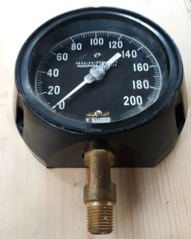 6685-00-846-9720 Weksler 685-00-846-9720 Dial Pressure Gauge Phosphor Bronze 0-200 P.s.i