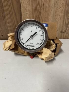 Ba-1-4-2-pm-4-l-w Weksler Instruments Pressure Gauge 0-600 Psi 1/4 Inch Npt Connection