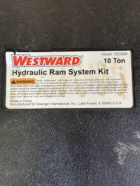 3zc68c Westward 3zc69a 10 Ton Hydraulic Ram System Kit