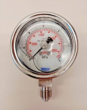 213.53-c-eg560p-gb Wika Used Pressure Gauge 2.5 Liquid Filled 0-60mpa/0-9000psi