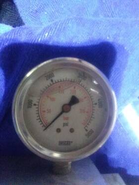 456294 Wika High Quality Hydraulic Liquid Filled Pressure Gauge 0-5000 Psi 1/4 Npt Male