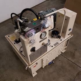 Ar22-fr01c-20 Yuken 5hp Hydraulic Pump And Unit. 380v Tank 30 Inch X24 X11 - Used