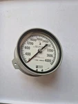 Weksler Inst. 4.5" Pressure Gauge Pn SA24-3PUF-RWBX, 0-4000PSI, 20 Lb Subd, Nos.. Fixed Price $79.95.