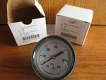 Lot Of Panel Mount 2-1/2" Pressure Gauge 0-600 Psi 1/8" NPT#4UA28 (C-47 X2). Fixed Price $14.99.