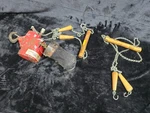 Aro 7740B 300 Lb Pneumatic Air Chain Hoist 4' Lift Pull Pendant. Fixed Price $250.00.
