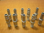 Lot Of 10 Dyna-con P582 Pneumatic Air Fittings Male Push-on Hose Plugs 1/2" New. Fixed Price $22.50.