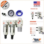 Pneumatics Auto Drain 3/8'' Npt Air & Regulator System - Double Filtering. Fixed Price $98.54.