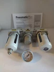 Pneumaticplus SAU4000M-N04G Three-unit Combo Compressed Air Filter Regulator. Fixed Price $118.88.