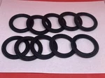 1-1/2 Inch Sanitary Tube, Rubber Tri Clamp Gaskets Lot Of 10. Fixed Price $5.39.