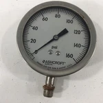 Ashcroft 0-160PSI Pressure Gauge Q-8962 Bottom Mount 3.5". Fixed Price $19.99.