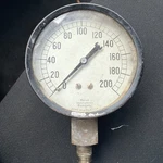 Marsh Instrument Company Pressure Gauge 0-200 Psi Large Heavy Duty Diameter 3. Fixed Price $8.00.