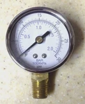 Midwest Control PSL20-30 2" Dry Pressure Gauge, Psi, Lower Mount 1/4" Npt. Fixed Price $11.00.