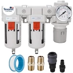 DFR-03 3/8" Npt Air Drying System Double Filters, Pressure Regulator C. Fixed Price $77.28.