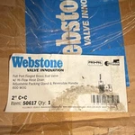 Webstone H-50617, 2" Sweat Pro-pal Full Port Ball Valve W/ Hose Drain. Fixed Price $69.99.