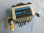 Festo CPV10-GE-DIO1-8 & Hw 0697 Pneumatic Valve Block Interbus. Fixed Price $149.97.