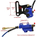 Blue Hydraulic Rear Disc Brake Caliper Kit 15MM. Fixed Price $87.99.