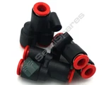 17 Pcs. Smc Pneumatics KQU07-00 Fitting, Union Y, One Touch. Fixed Price $81.26.