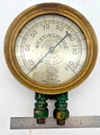 Westinghouse Star 6" Ashcroft Brass Duplex Air Brake Test Gauge Steam Locomotive. Fixed Price $587.99.