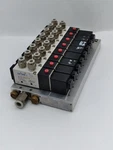 Airtac 4V210-08 Solenoid 8-VALVE Assembly W/coils And Manifold Base. Fixed Price $85.90.