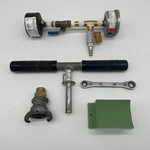 Gf Central Plastics Tapping Tool & Pressure Test Gauge Lot - 11MM Hex Driver. Fixed Price $119.99.