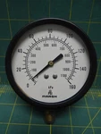 3.5" Marsh Pressure Gauge 0-1100 Kpa 0-160 Psi Bottom 1/4 Npt Connection. Fixed Price $10.00.
