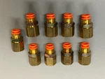 Lot Of 9 Smc KQ2E07-02 Fittings. Fixed Price $24.99.
