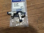 Aignep 1/4" Tube X 1/8" Male Nickel Plate Brass Push-to-conn Branch Tee Qty 2. Fixed Price $15.00.
