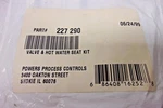 Powers Valve And Hot Water Seat Repair Kit 227-290. Fixed Price $30.00.