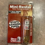 Sioux Chief Mini Water Hammer Arrester 1/2" Male Thread Connection 660-2. Fixed Price $8.95.