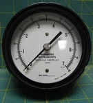 3.5" Nurnberg Pressure Gauge 0-100 Psig 0-7 Kg/cm Sq. Lower Back 1/4" Npt Conn.. Fixed Price $24.99.