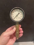 Vintage Usa Jas Marsh Pressure Gauge Gage 0-300 Steampunk Brass & Steel .. Fixed Price $23.50.
