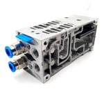 Festo VABV-S4-1HS-G14-CB-2T2 Manifold Sub Base, Die-cast Aluminum 54MM W, G1/4. Fixed Price $70.00.