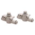 Lot Of Smc AS3002F-06 Speed Control Fitting, 0.1-1.0MPA, 6MM One-touch. Fixed Price $50.00.
