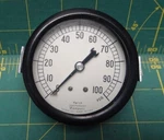 Marsh Instrument Company 1/2" Gauge 0-100 Psi 1/8 Npt With Brackets Cbm. Fixed Price $22.00.